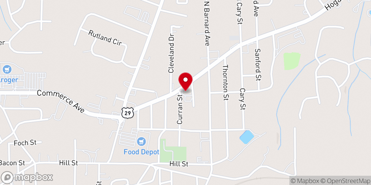 Map showing location of Restoration Chapel