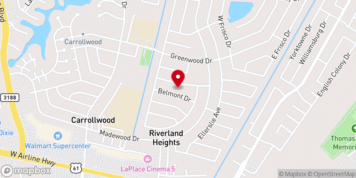 Map showing location of Greater Vision Bible Study Group