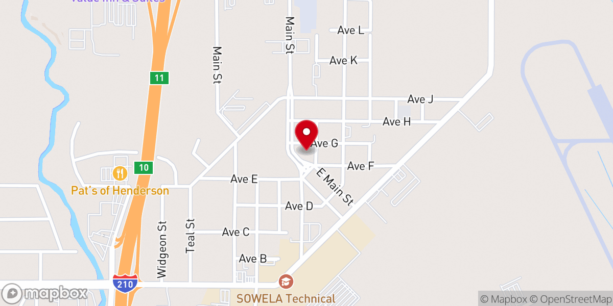Map showing location of Church of the New Beginnings