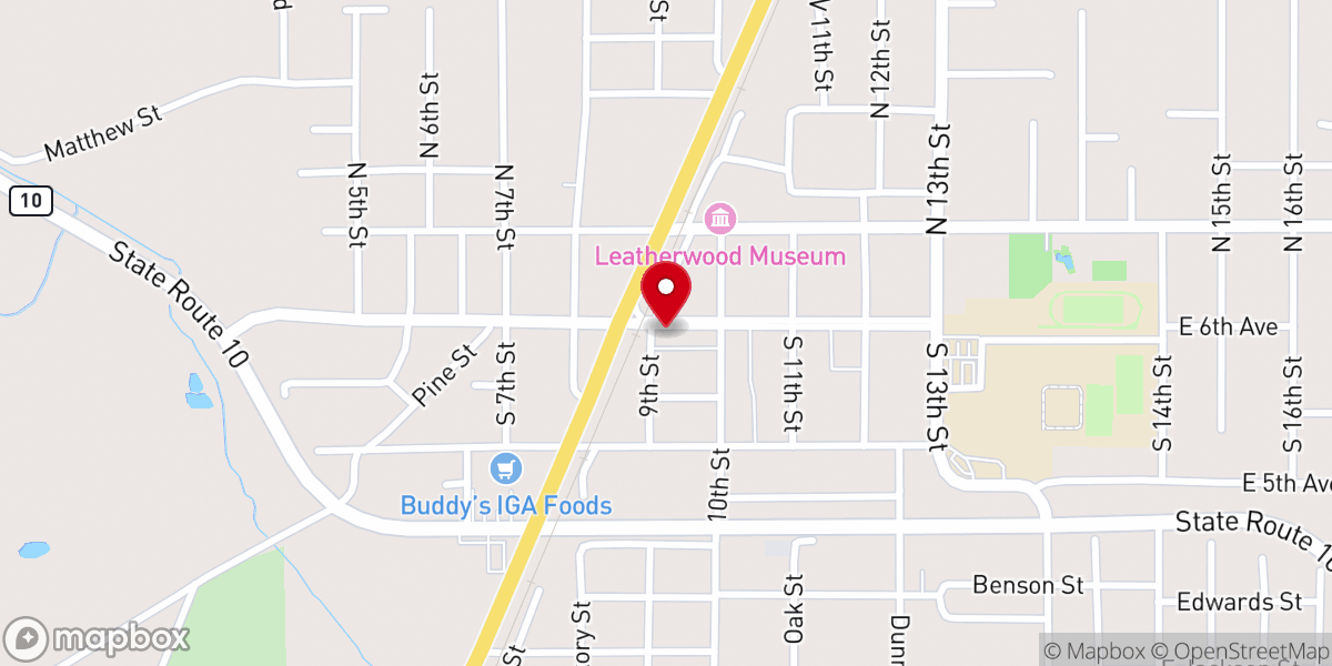 Map showing location of Apostolic Tabernacle