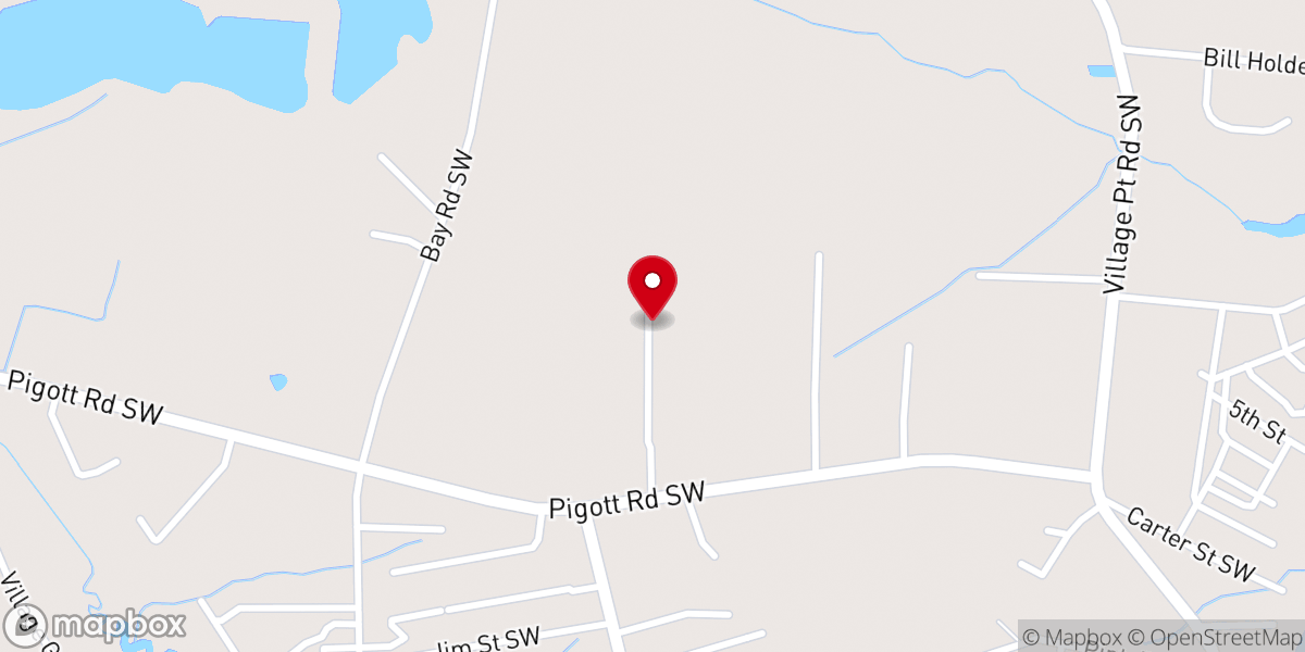 Map showing location of Mount Carmel Church