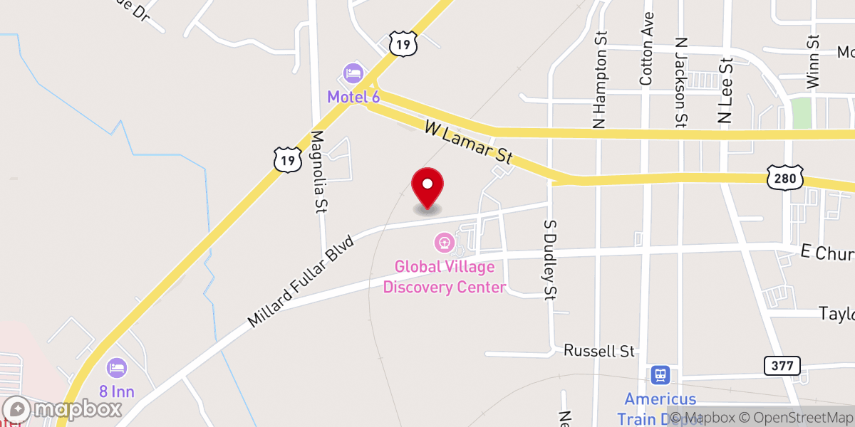 Map showing location of His Image Restore Foundation Inc