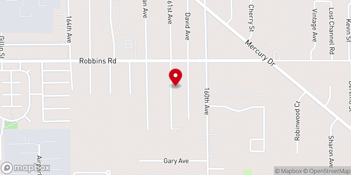 Map showing location of Fellowship Bible Church
