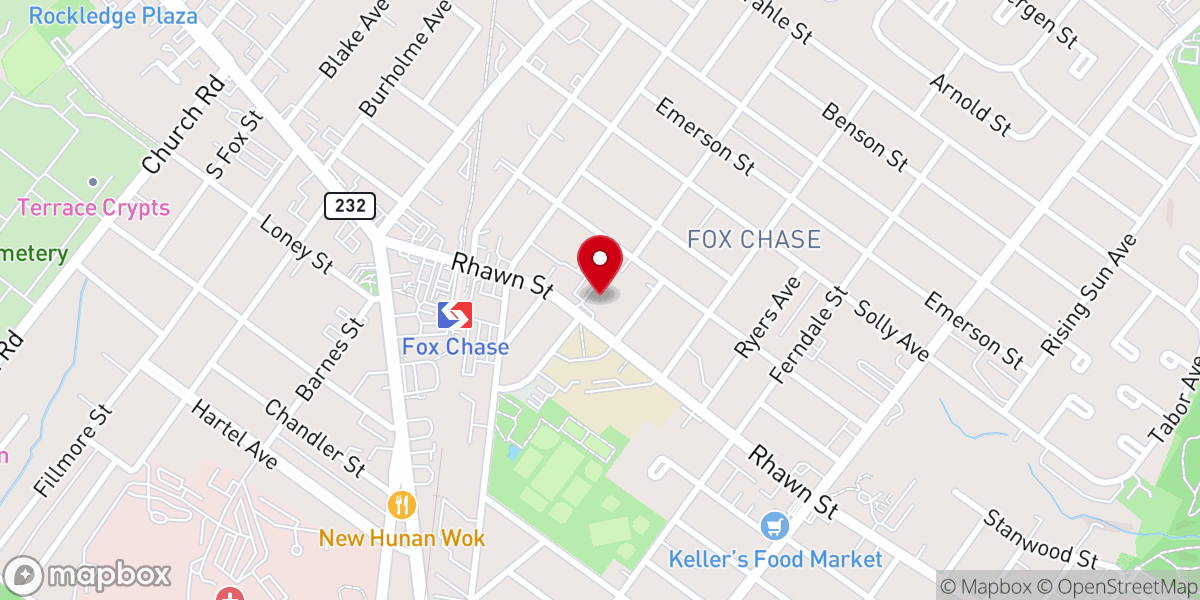 Map showing location of St Cecilia's Catholic Church