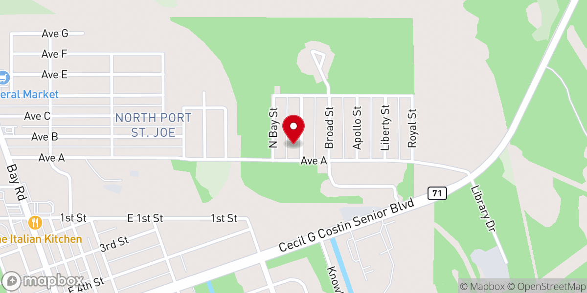 Map showing location of Body of Christ Jesus