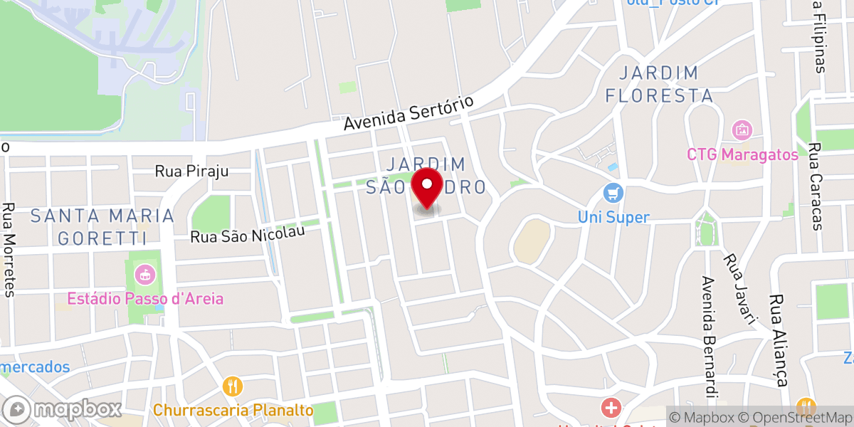 Map showing location of Paróquia Divino Espírito Santo