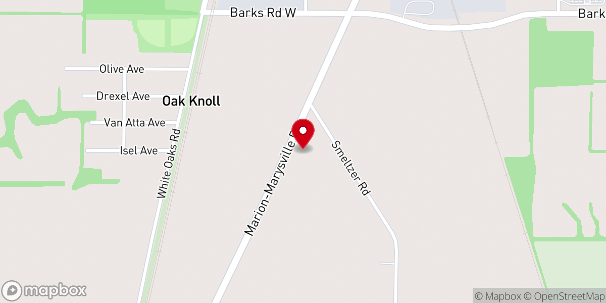 Map showing location of Grace Baptist Church