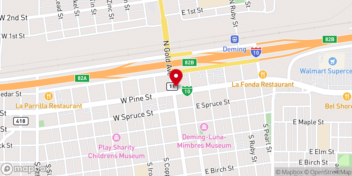 Map showing location of Alpha Baptist Church