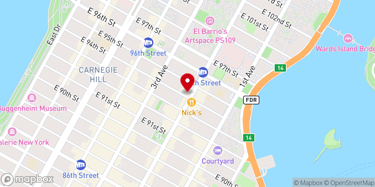 Map showing location of New York Cultivation of Enlightment