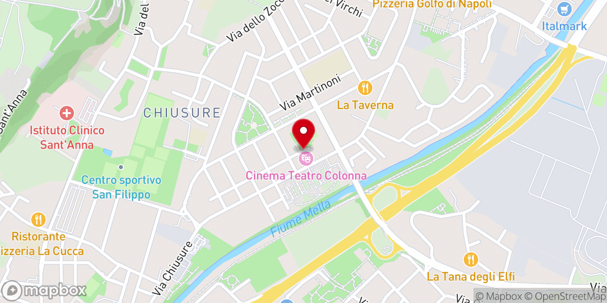 Map showing location of Oratorio S.Antonio