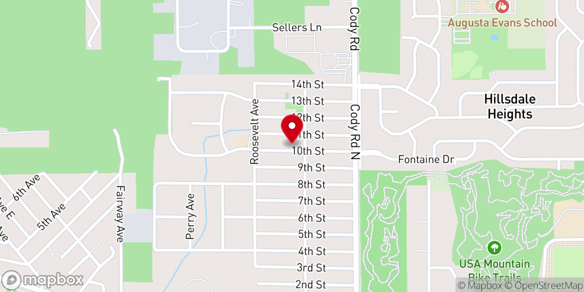 Map showing location of Joy Bible Church