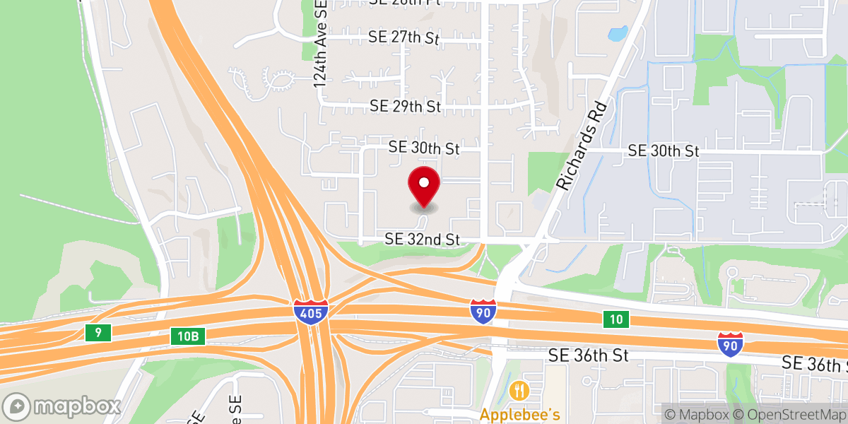 Map showing location of East Shore Unitarian Church