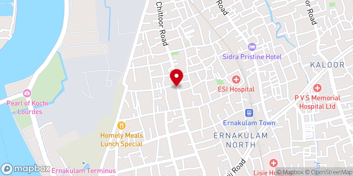 Map showing location of CSI Immanuel Church Cemetery