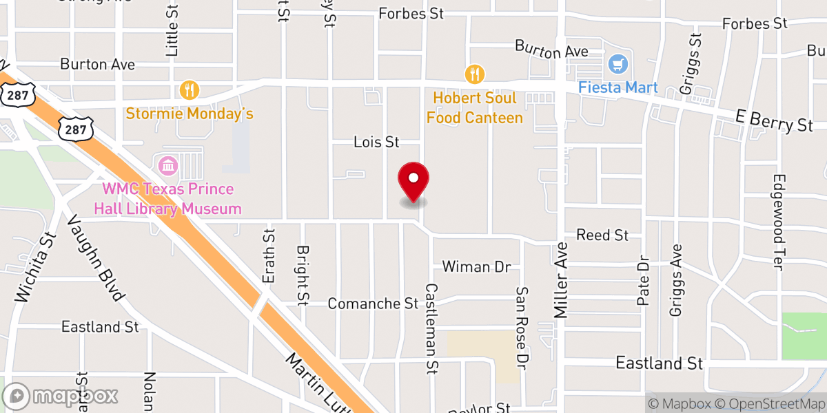 Map showing location of Rising Star Church of God