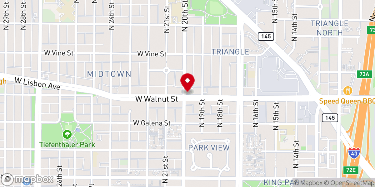 Map showing location of Christ Church