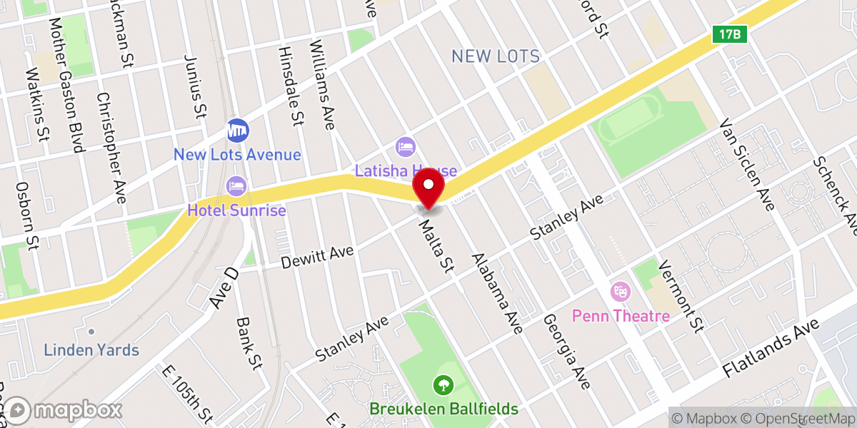 Map showing location of Changing Lives Christian Center