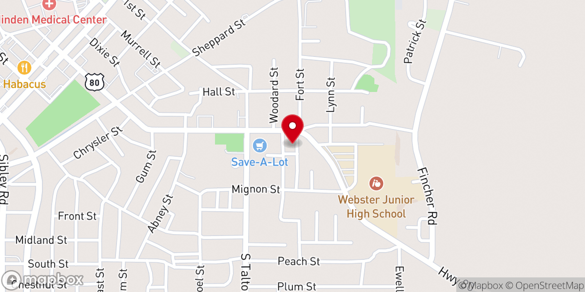 Map showing location of Saints Rest Church