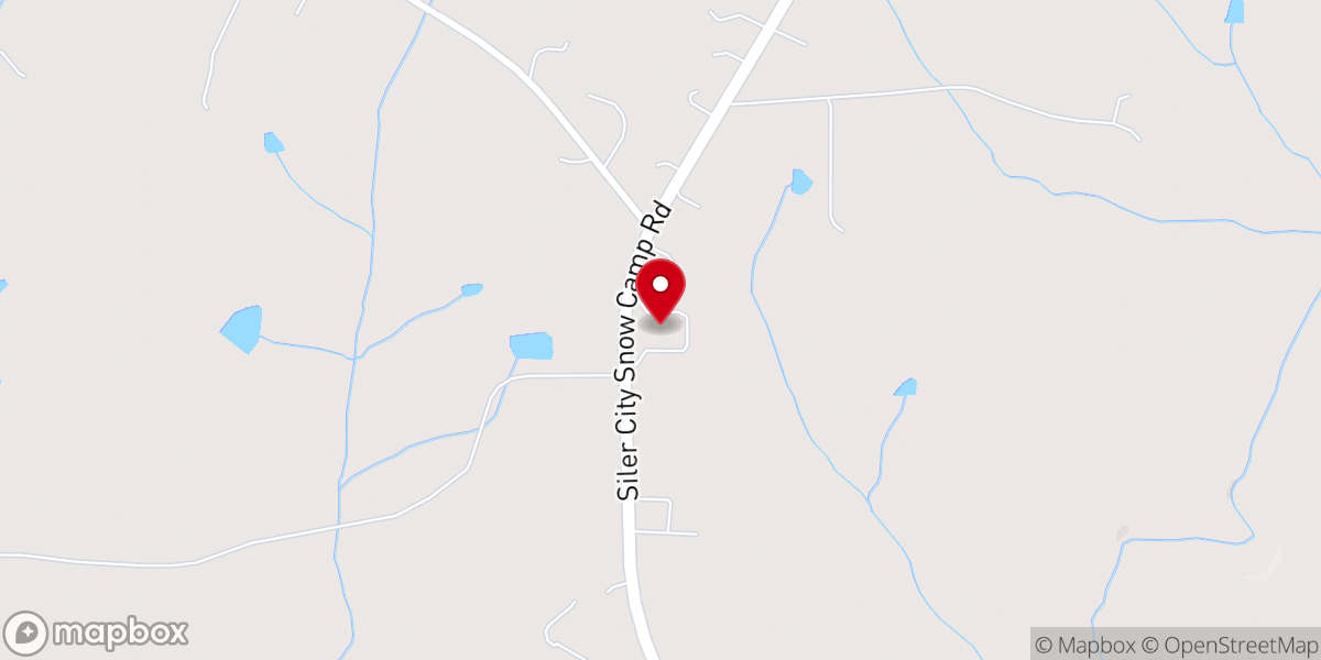 Map showing location of Rocky River Church