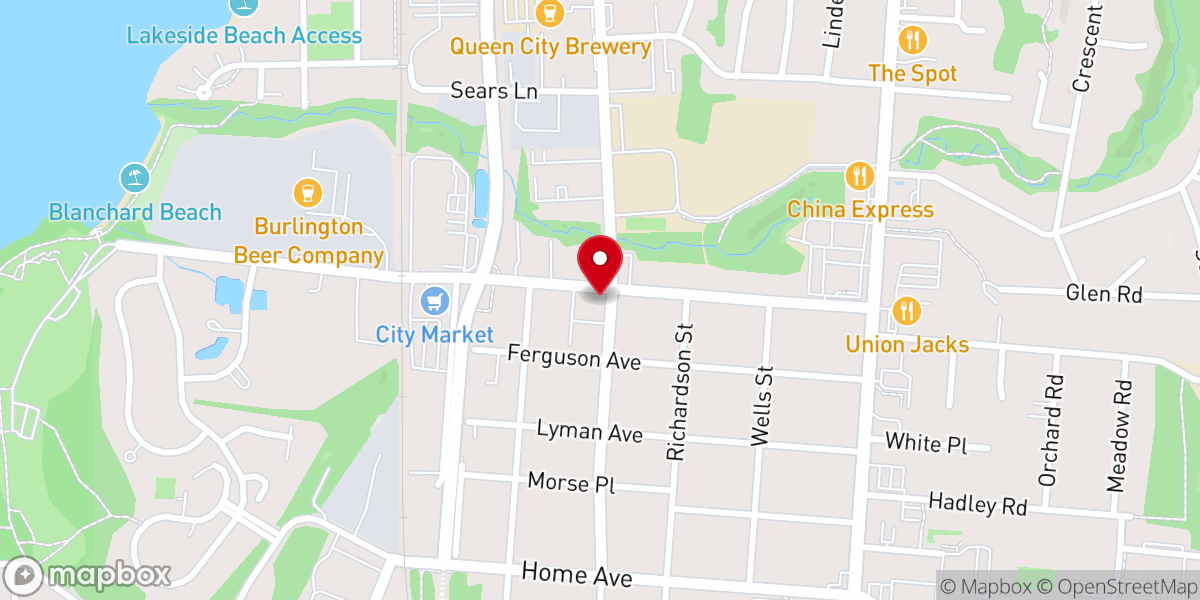 Map showing location of St. Anthony Catholic Church