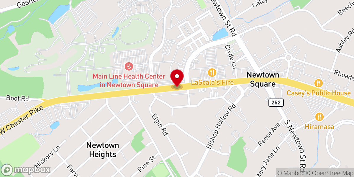 Map showing location of Latvian Evangelical Lutheran Church of St John