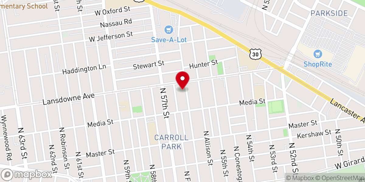 Map showing location of Truth Memorial Baptist