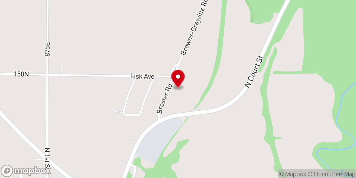 Map showing location of First Baptist Church