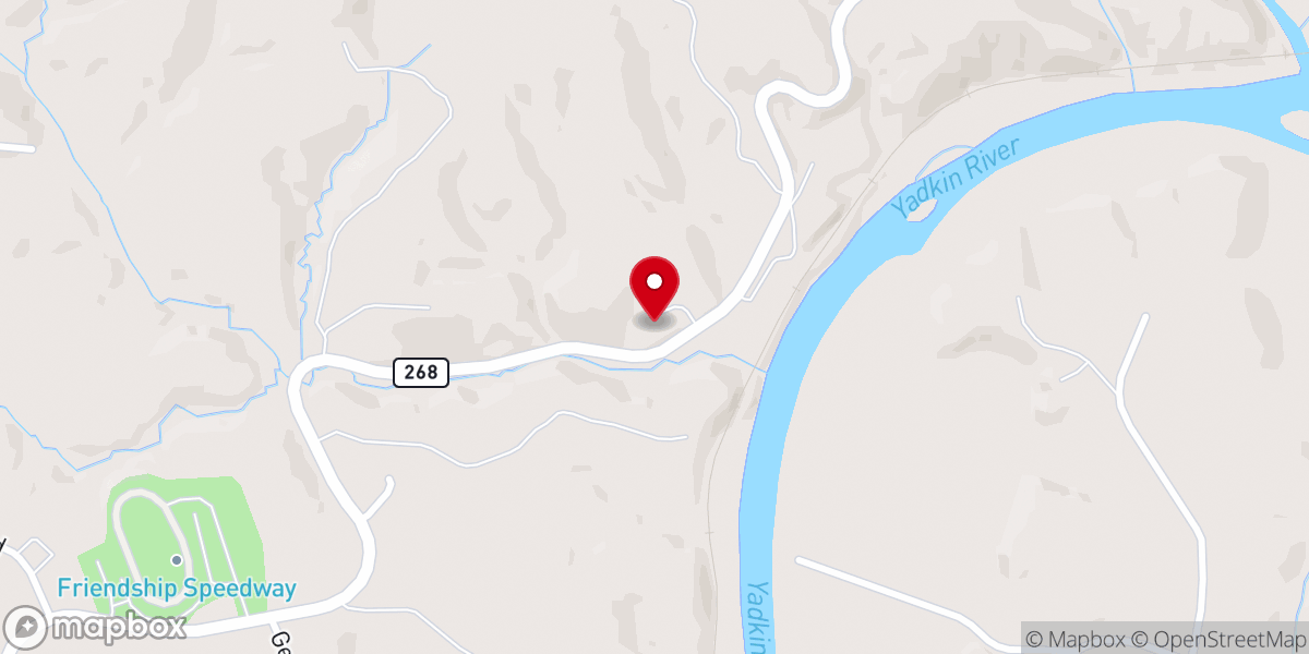 Map showing location of New Grace Baptist Church