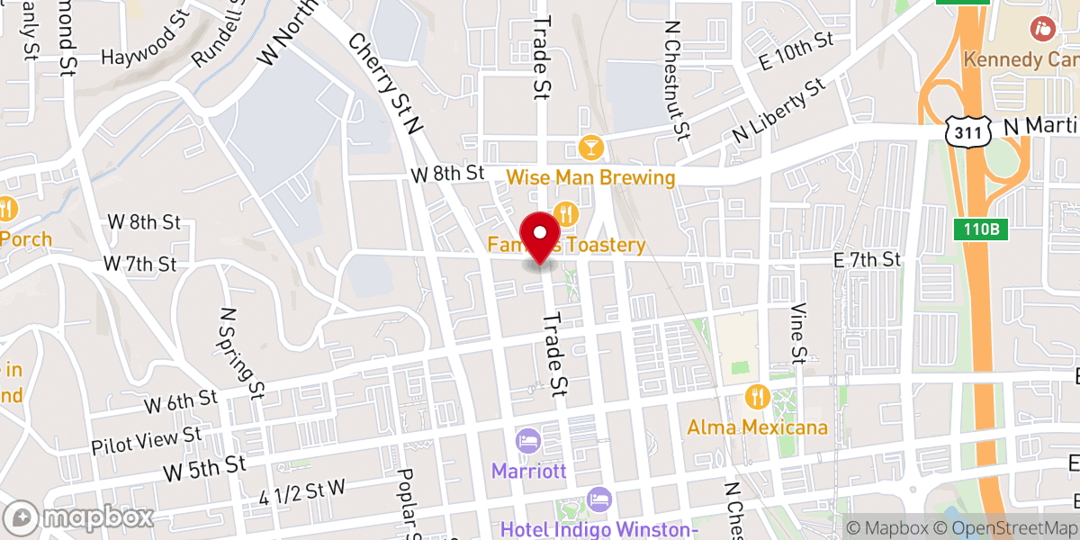 Map showing location of The Gathering Place of Lexington Incorporated