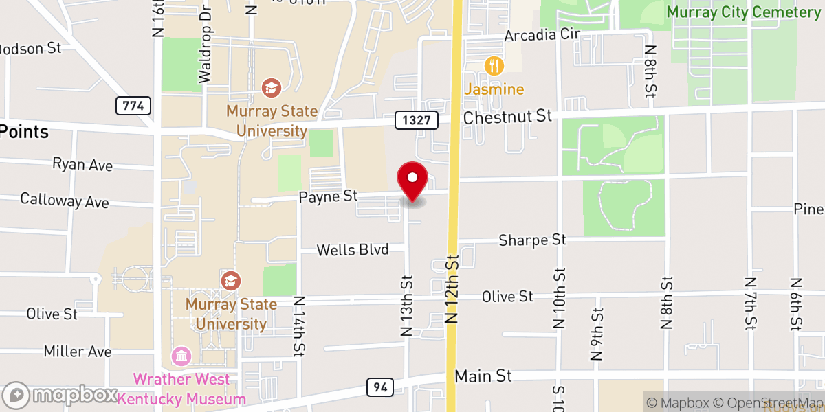 Map showing location of Newman Catholic Center