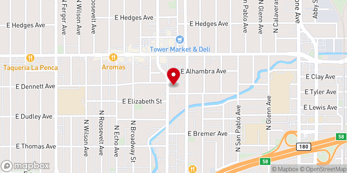Map showing location of Livingstone Community Fellowship
