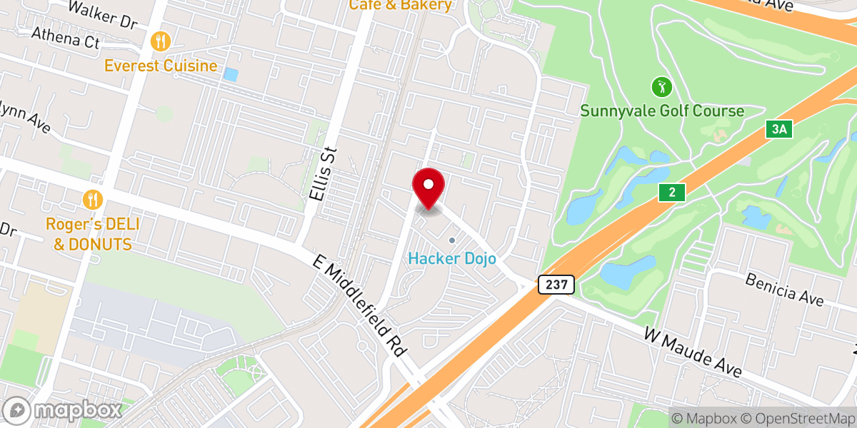 Map showing location of Mountain View Korean SDA Church