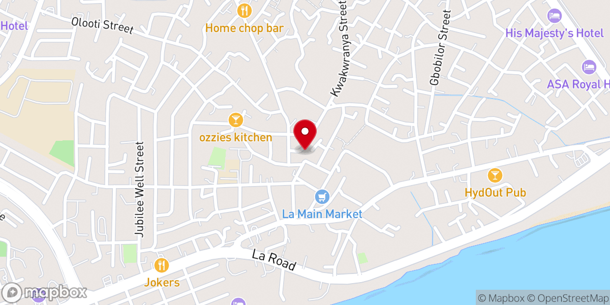 Map showing location of La Emmanuel Methodist Church