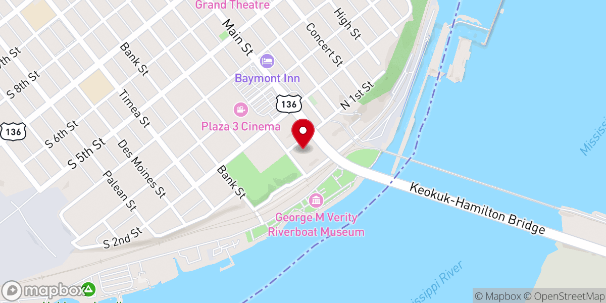 Map showing location of United Presbyterian Church