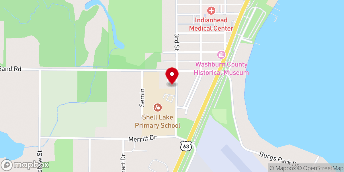 Map showing location of Lake Park Alliance Church