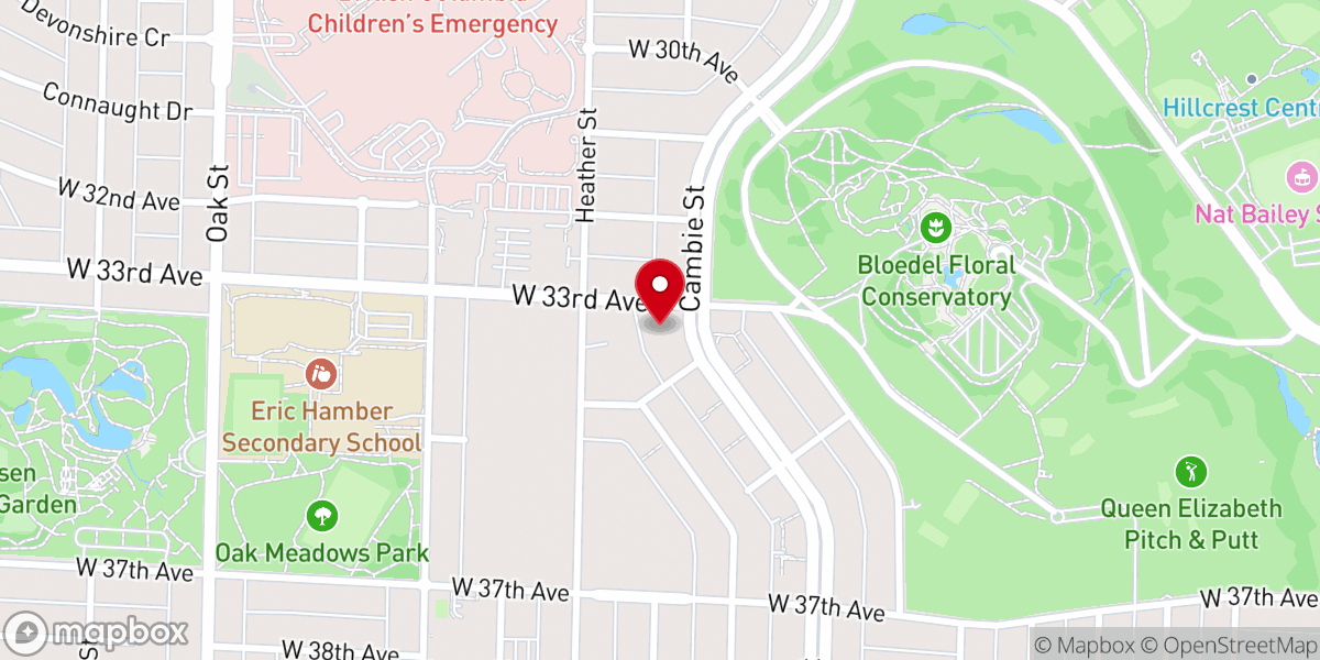 Map showing location of Holy Name of Jesus Parish