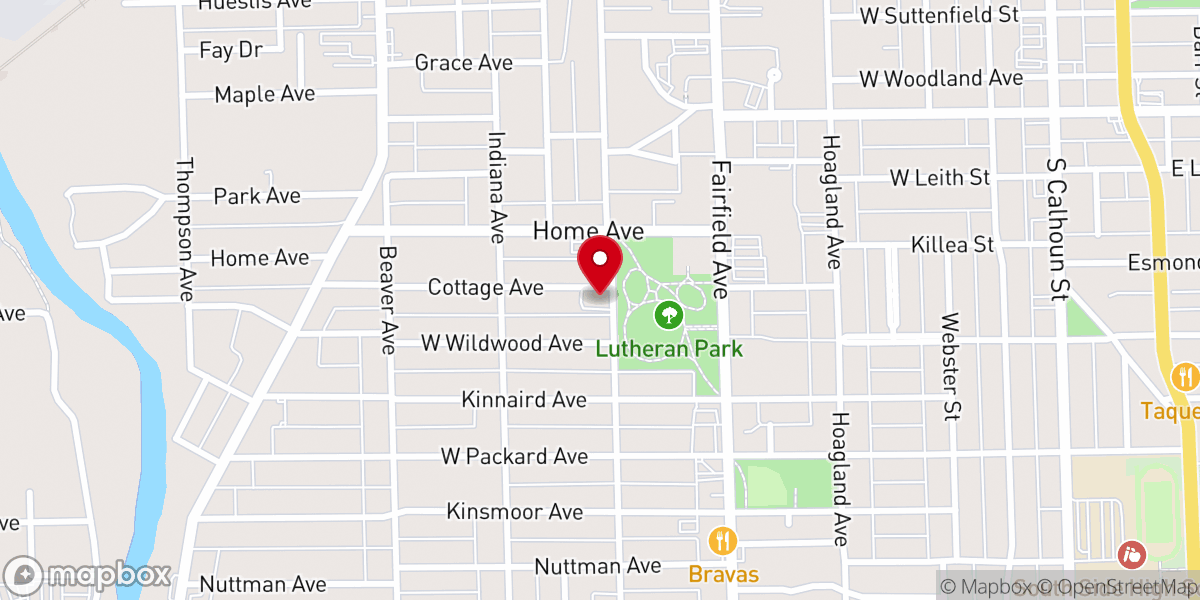 Map showing location of LifeWay Bible Fellowship