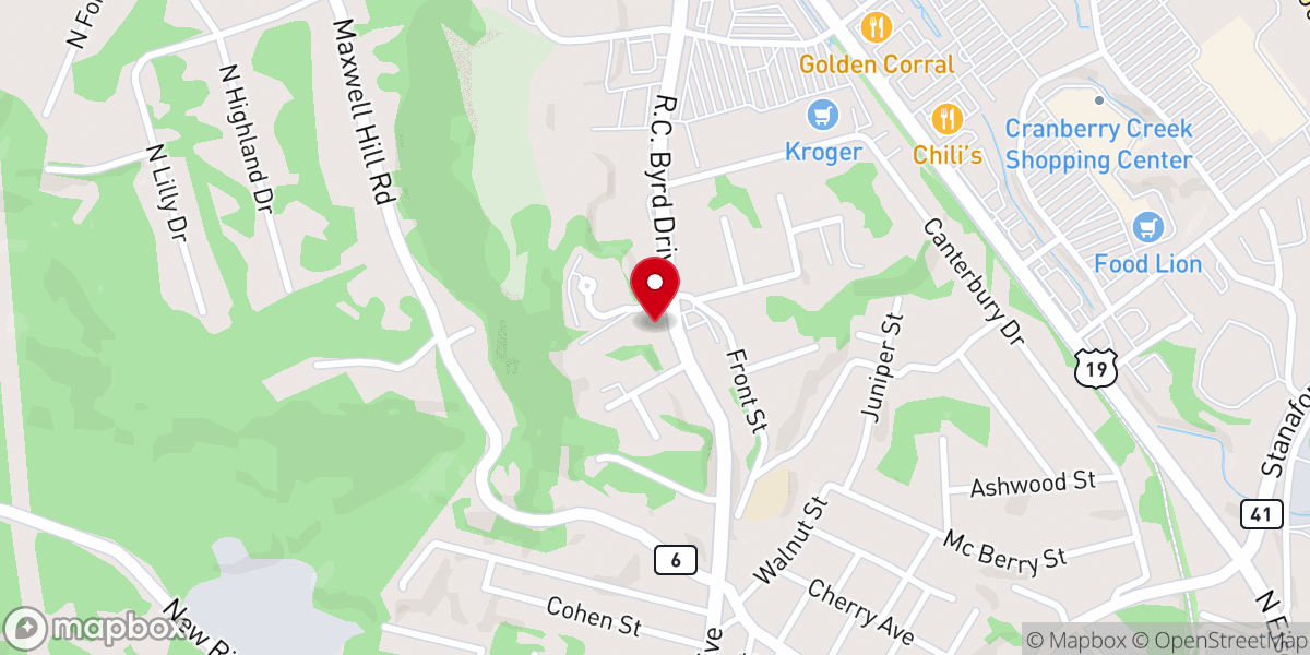 Map showing location of North Beckley Church Of Christ