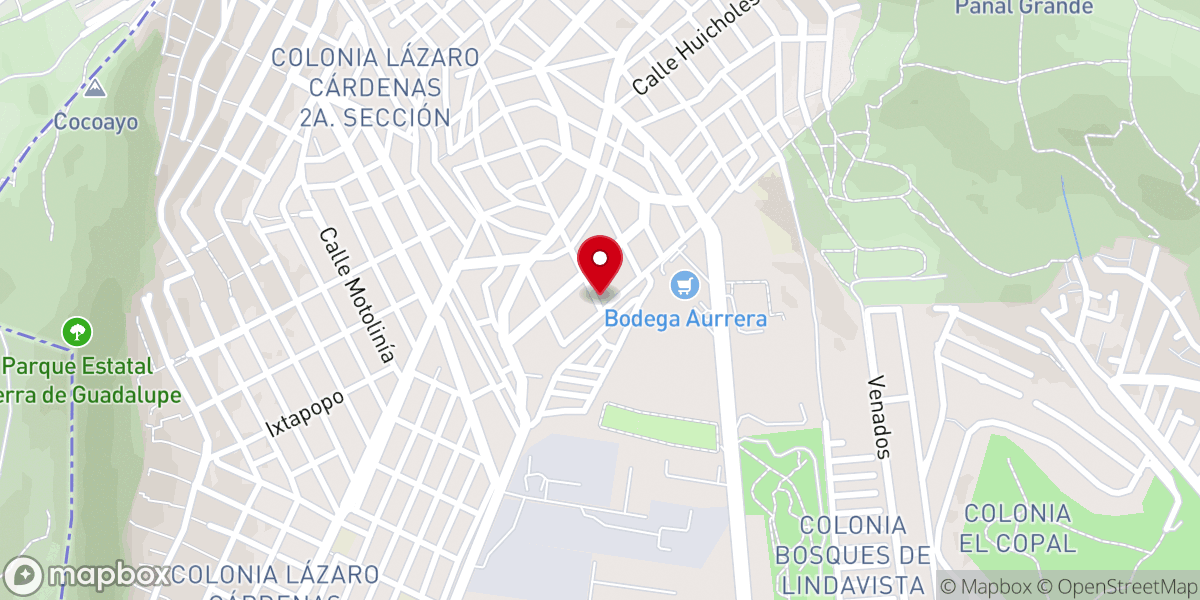 Map showing location of IGLESIA CRISTIANA MONTE SINAI