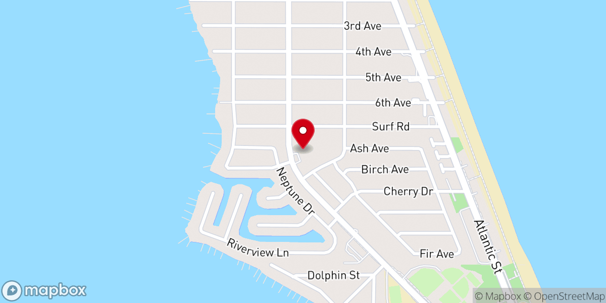 Map showing location of Rock Harbor Church FL