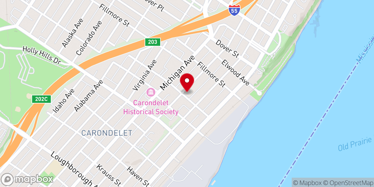 Map showing location of Quinn Chapel AME Church