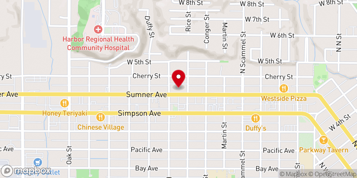 Map showing location of Cornerstone Church