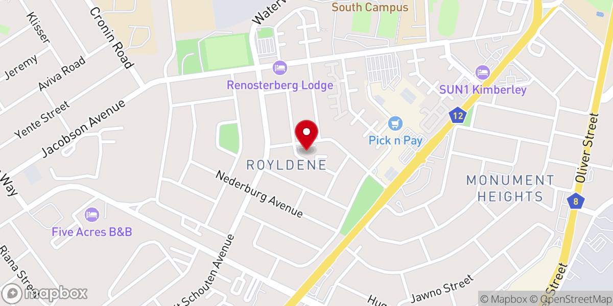 Map showing location of AFM House Of Restoration