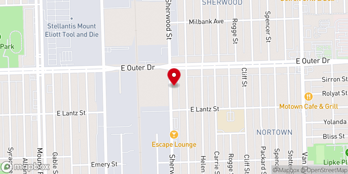 Map showing location of Holy Bible Fellowship