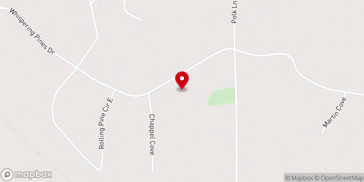 Map showing location of Botts Chapel Missionary Baptist Church