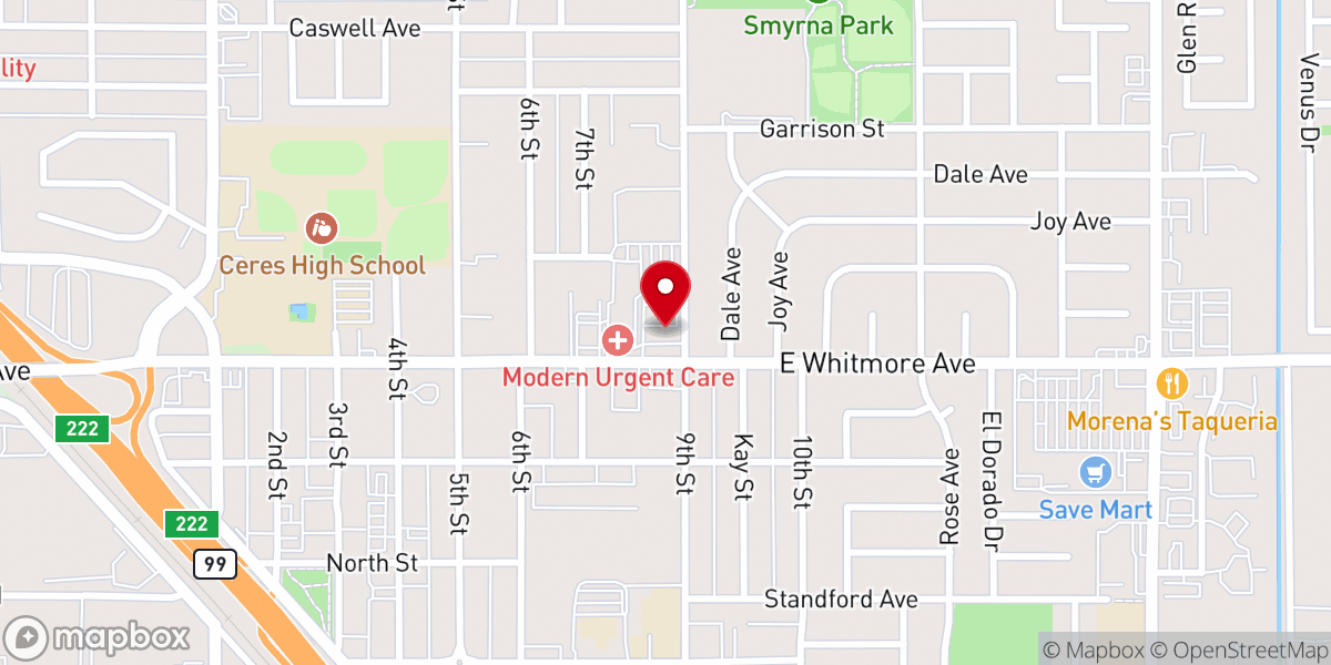 Map showing location of My Garden Cafe