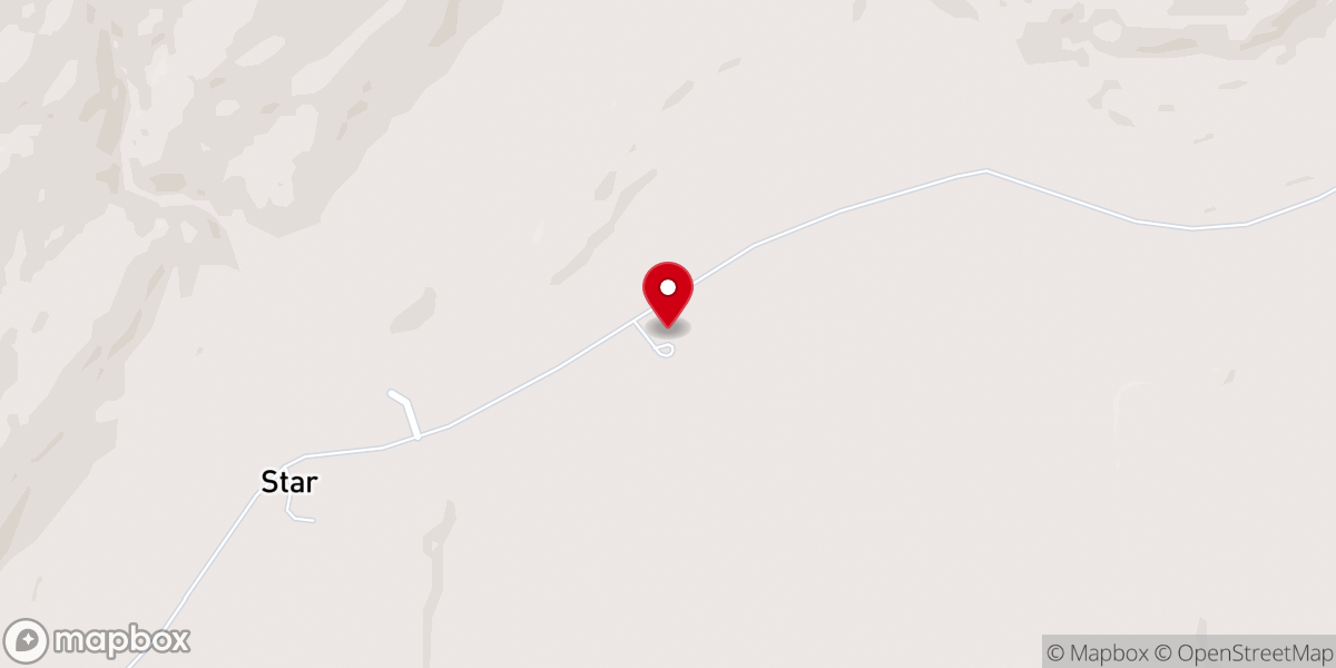 Map showing location of Sardis Baptist Church