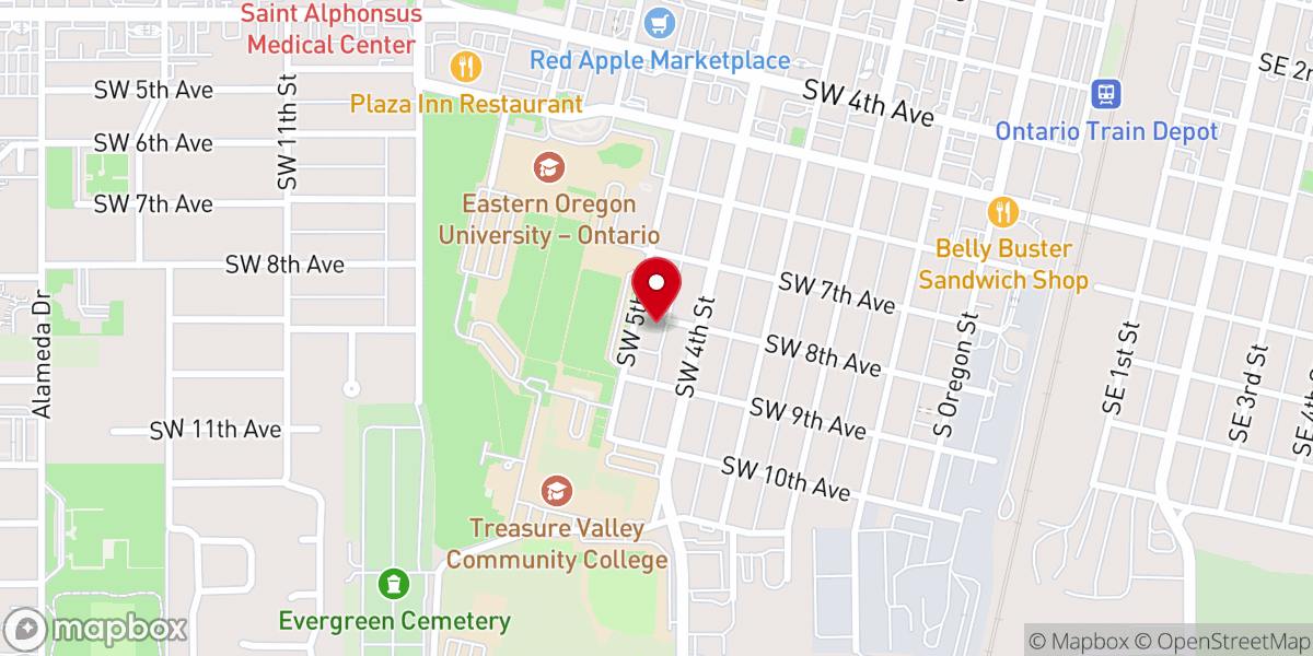 Map showing location of Saint Mathew's Episcopal Church