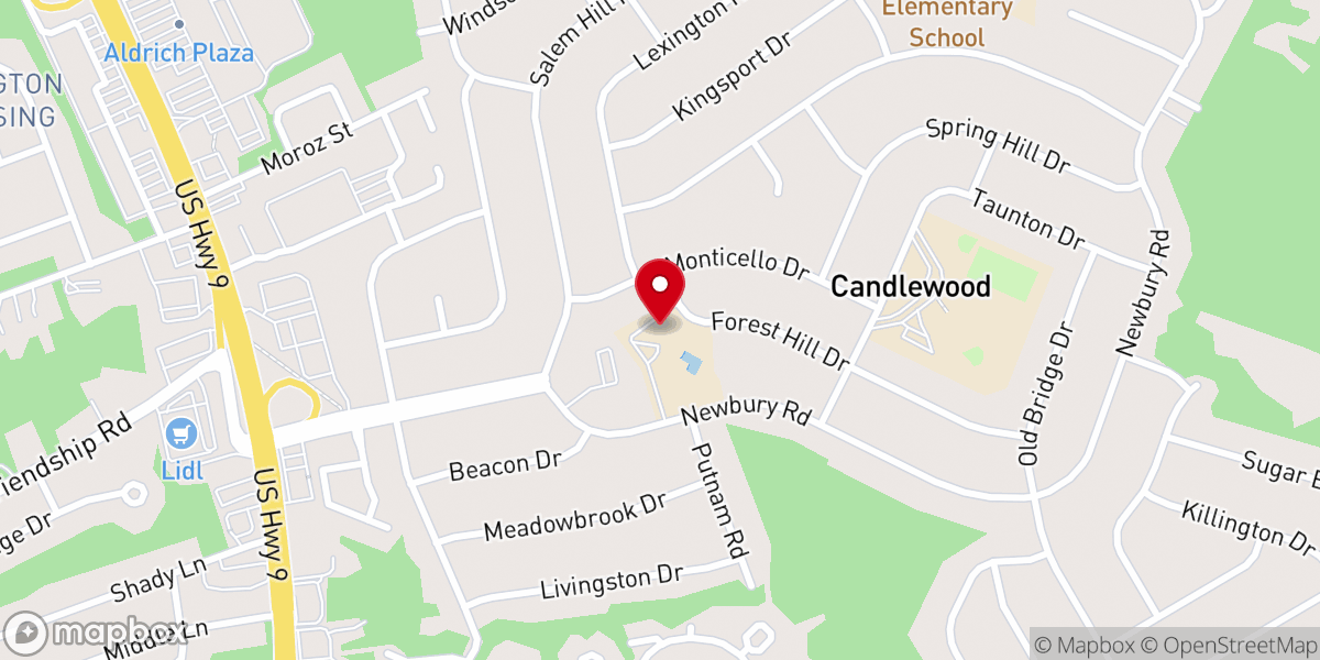 Map showing location of Kehilas Candlewood Inc