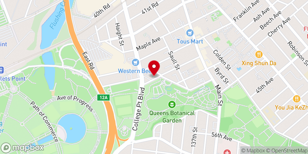 Map showing location of The Church In New York - Flushing NY Meeting