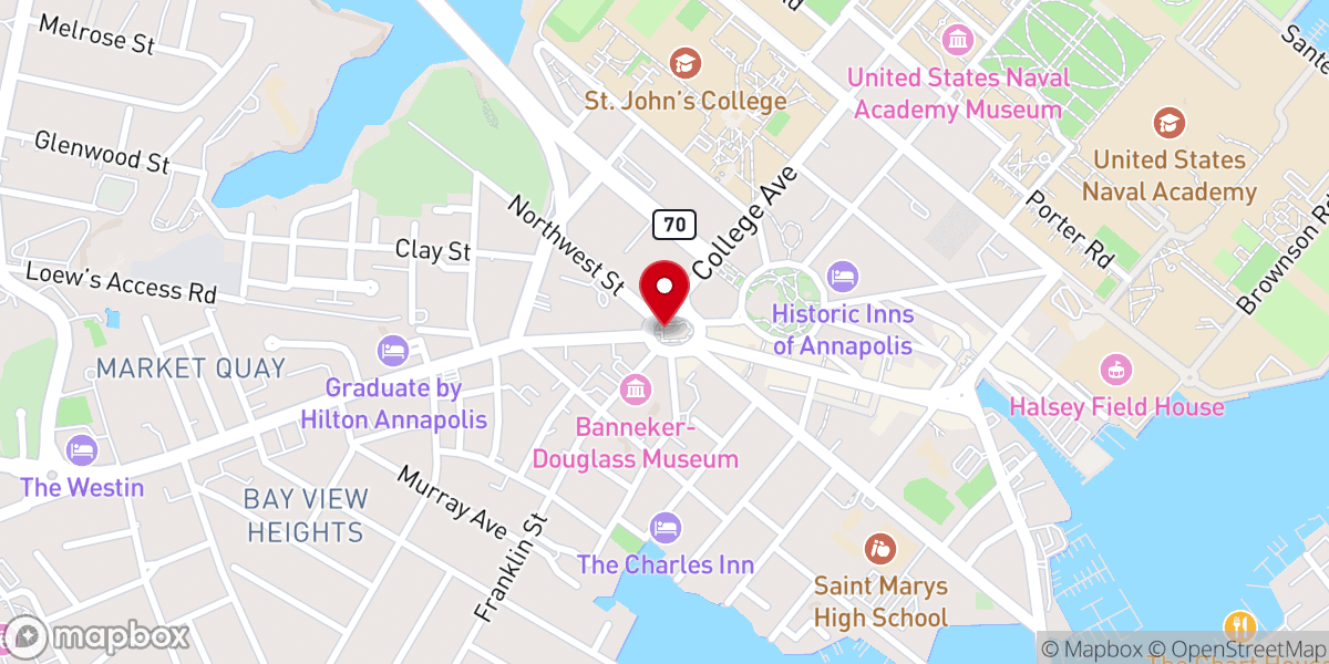 Map showing location of St. Anne's Parish